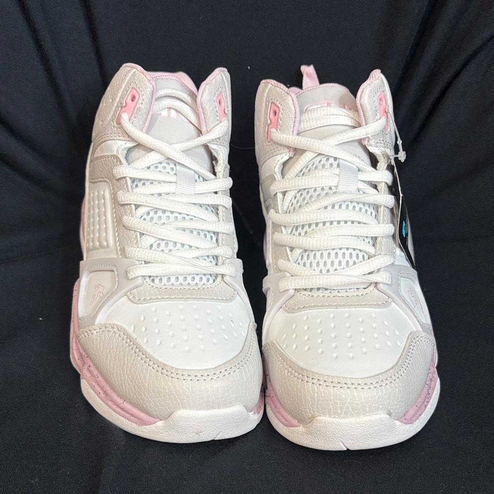 Kids Pink and White Sneakers